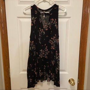 Free People floral sleeveless blouse